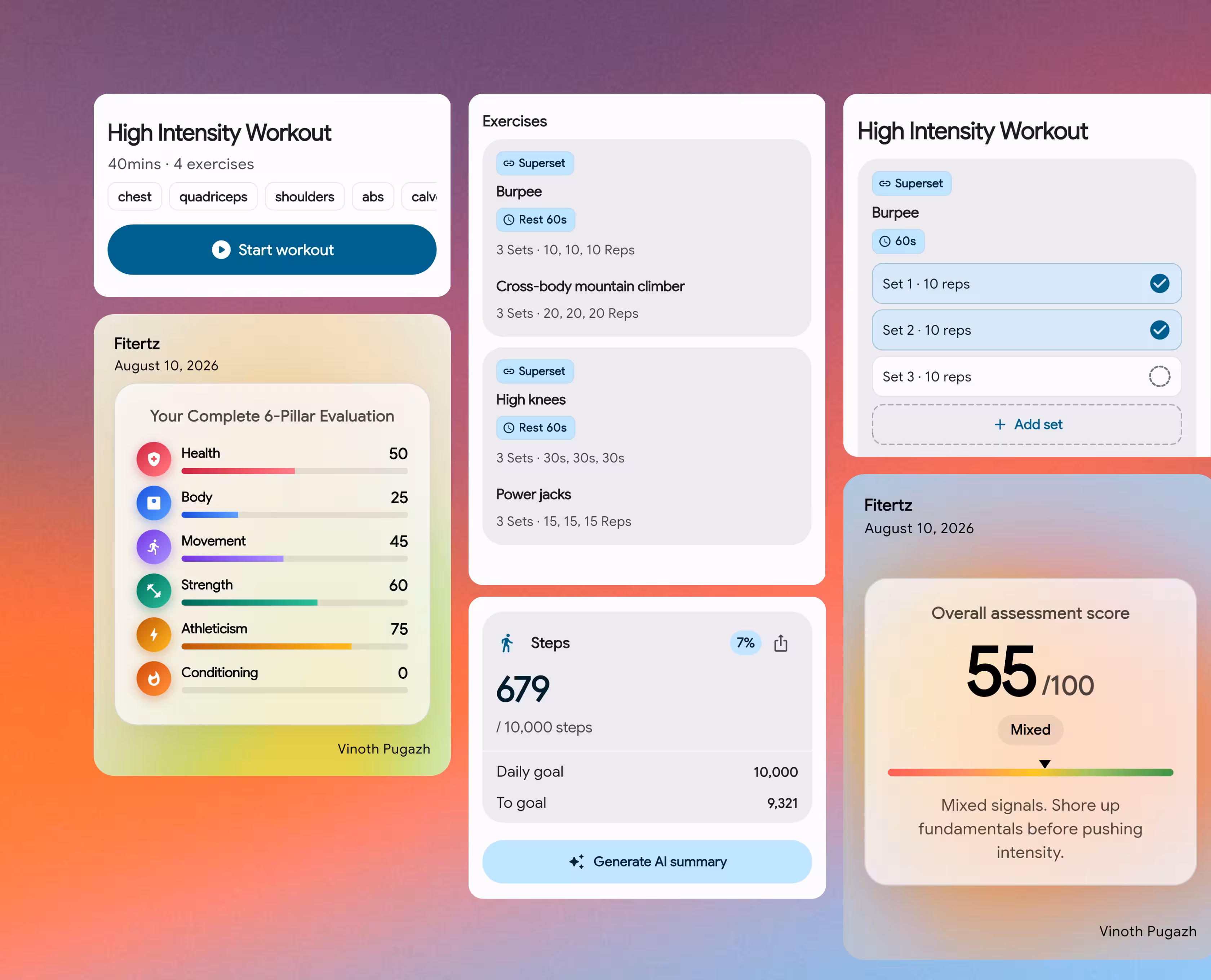 Fitertz client app